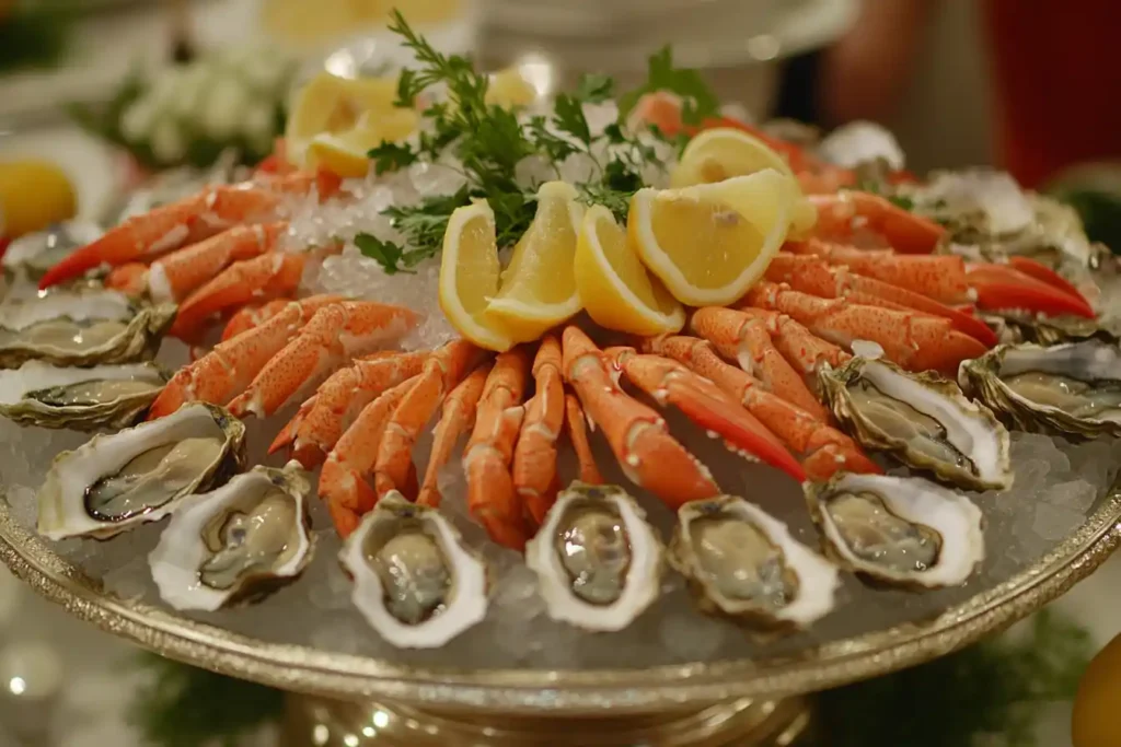 Elegant seafood platter