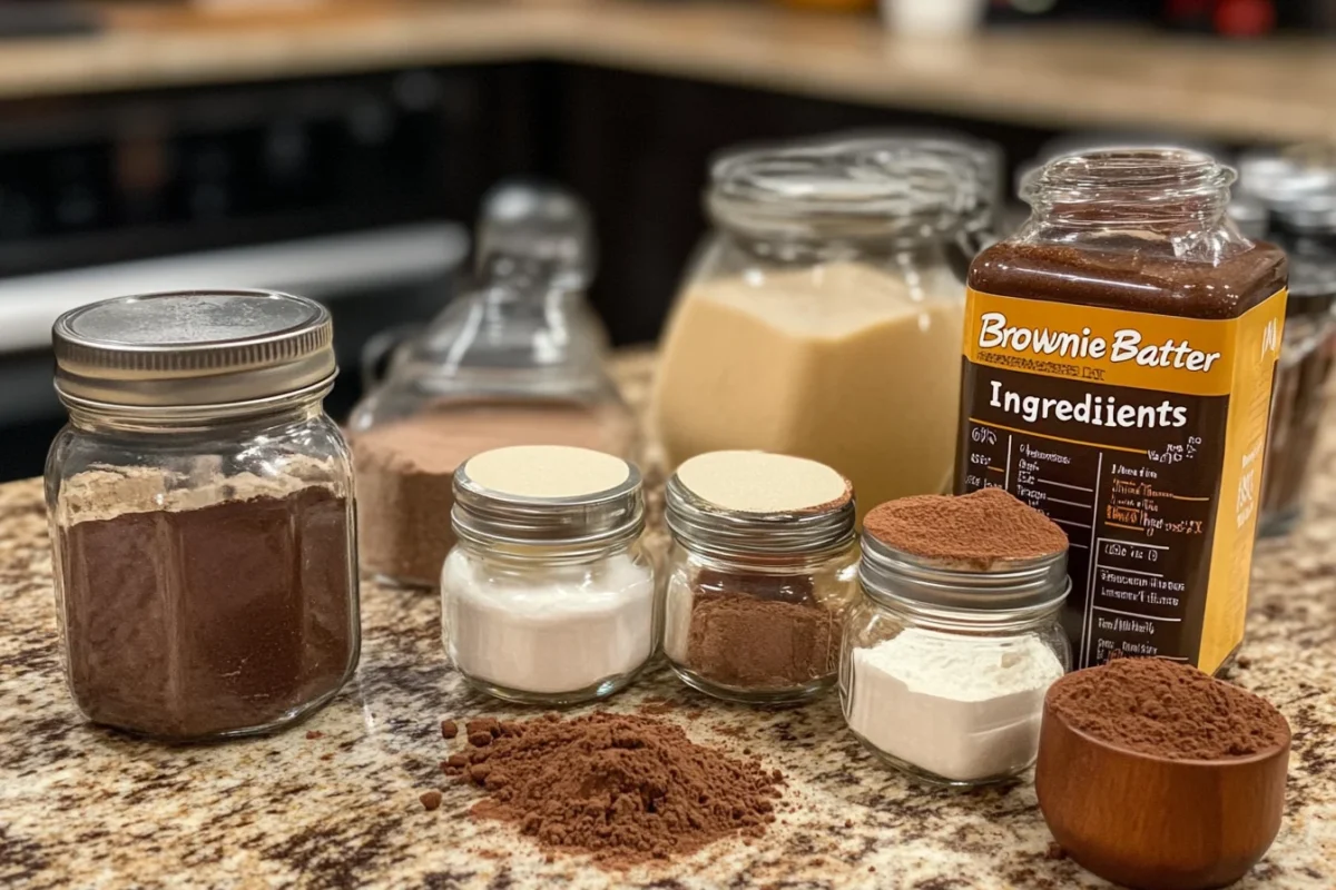 Ingredients for what is brownie batter made of