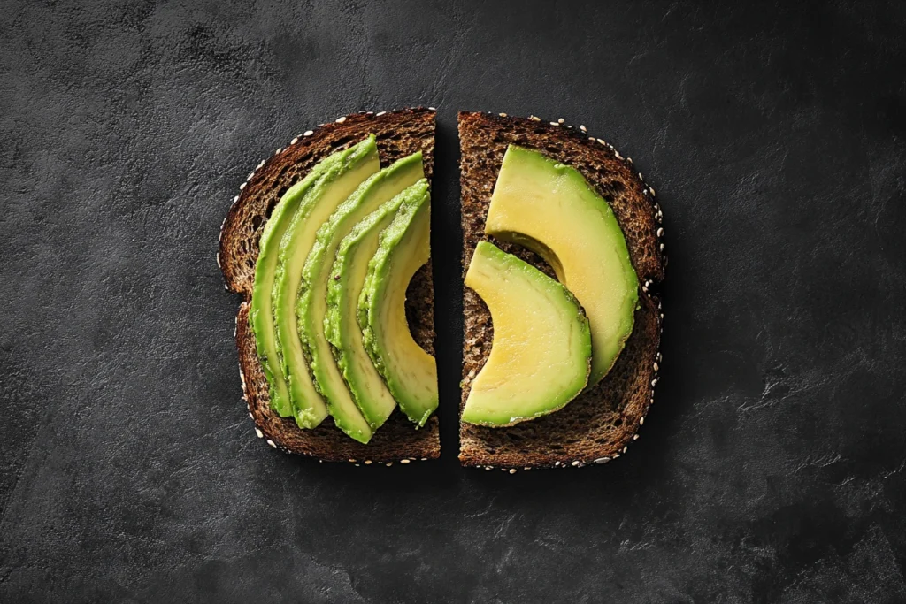 Calories in avocado toast