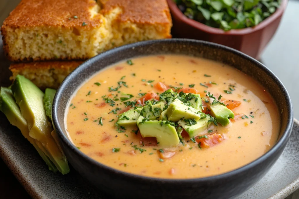 Soup with Toppings and Accompaniments	