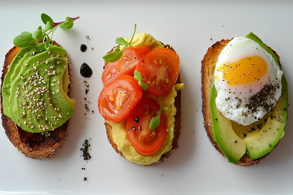 Customizing avocado toast