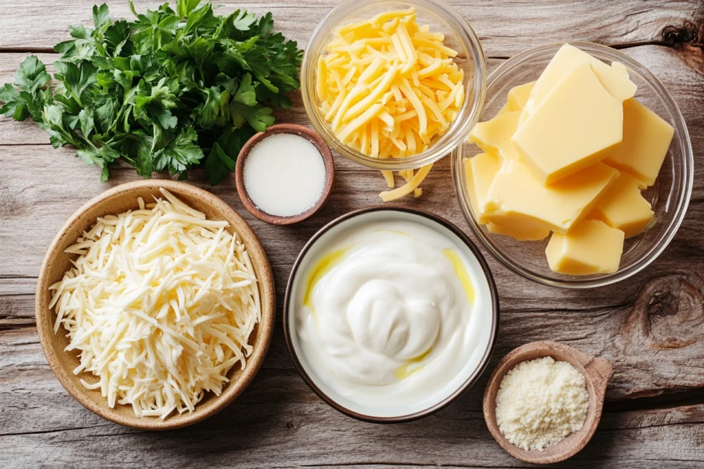 Sauce Fromagère Ingredients