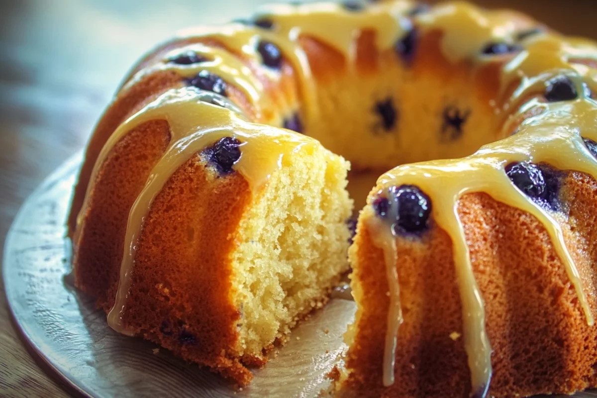 Lemon Blueberry Pound Cake Recipe