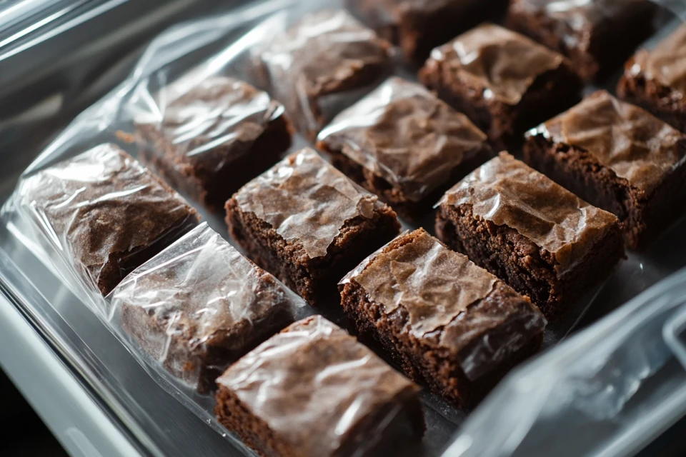 Frozen Brownie Storage