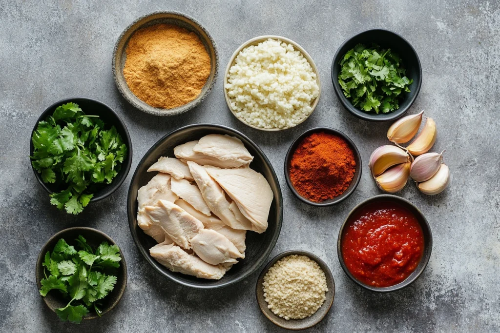 Ingredients for Chicken Enchilada Soup