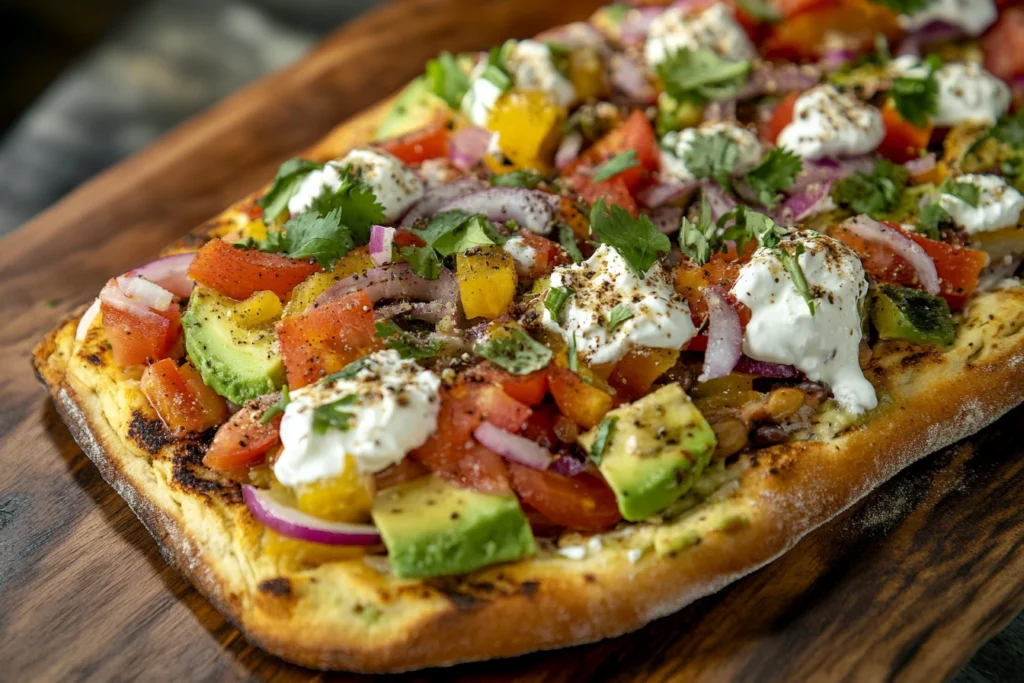 Mediterranean avocado toast variation