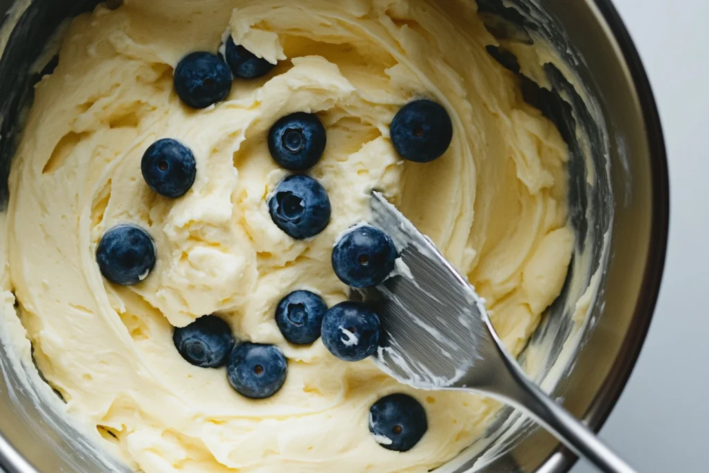 Lemon Blueberry Cake Batter