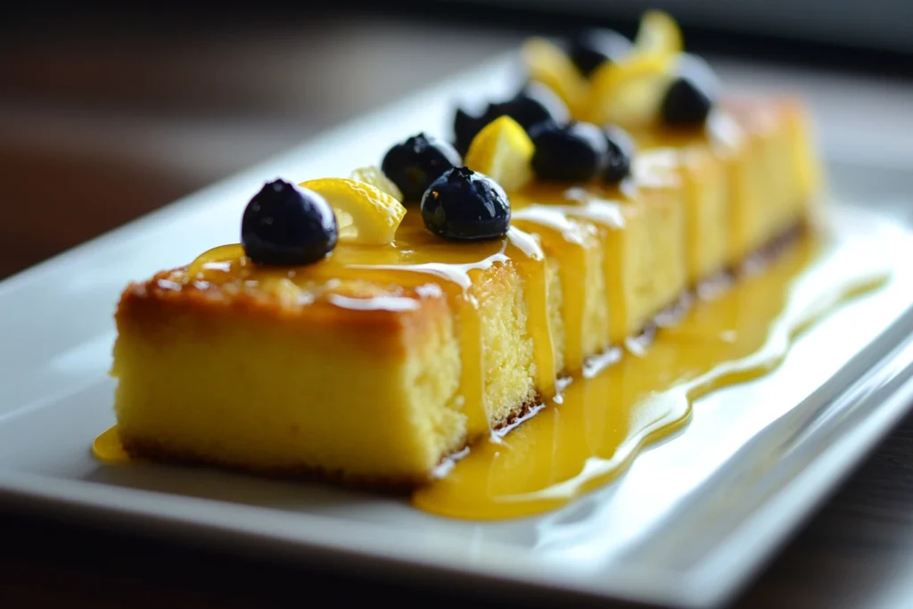 Sliced Lemon Blueberry Pound Cake