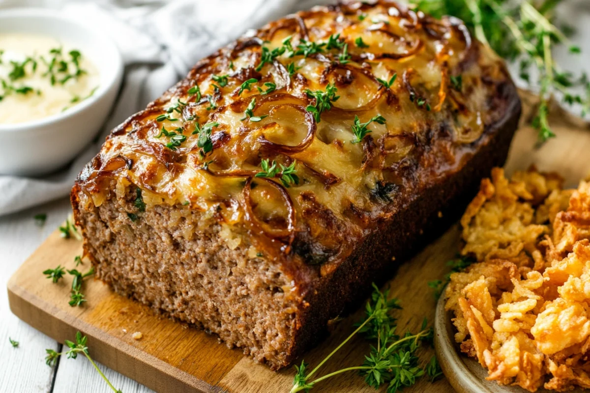 Delicious french onion meatloaf recipe